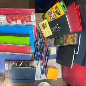 Assorted Notebooks and Stationery Set